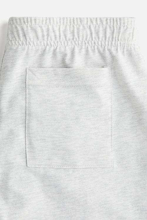 Cotton pull-on shorts - grey