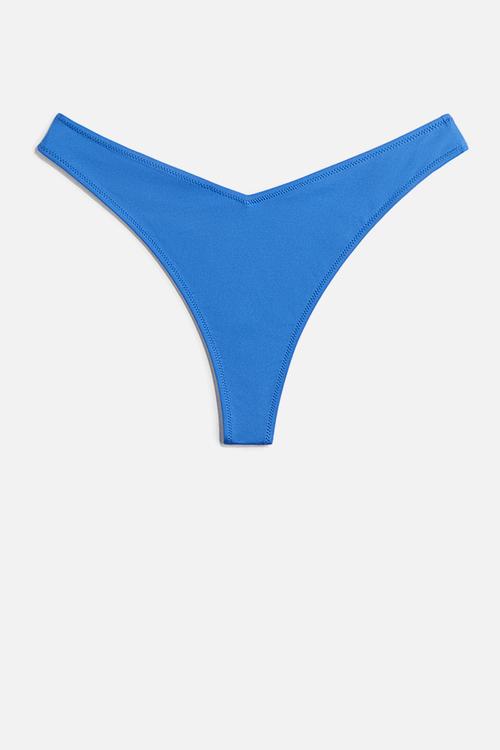 Thong bikini bottoms - blue