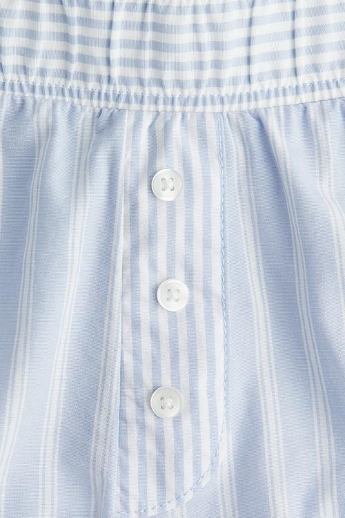 Cotton pull-on shorts - blue,multi
