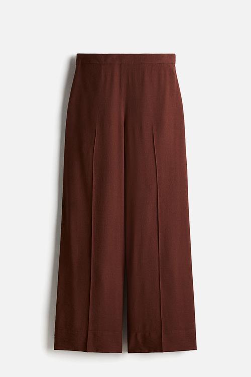 Wide trousers - dark brown