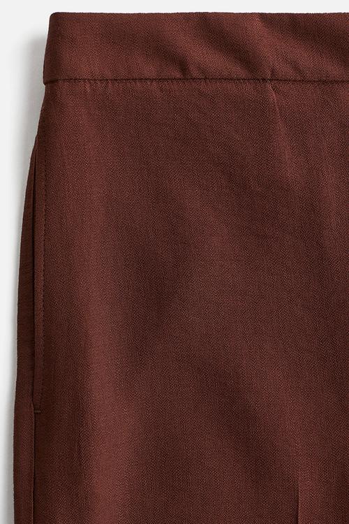 Wide trousers - dark brown