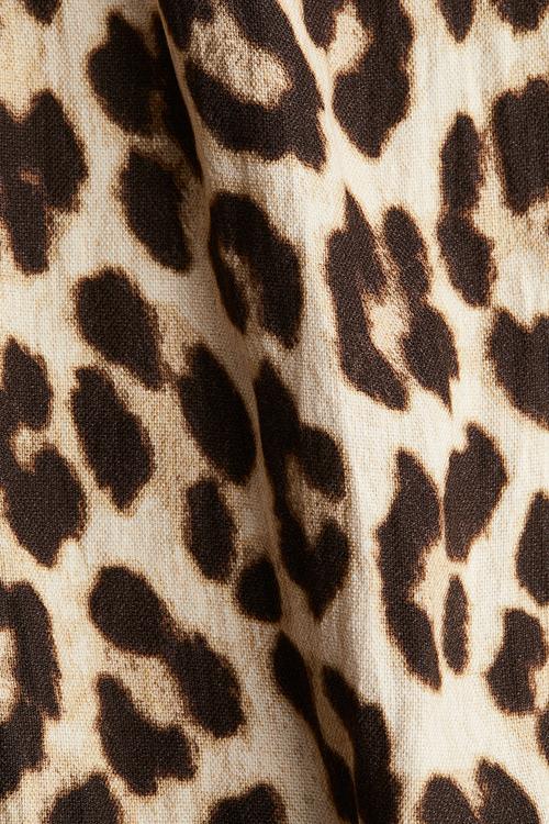 Shift dress - light beige/leopard print