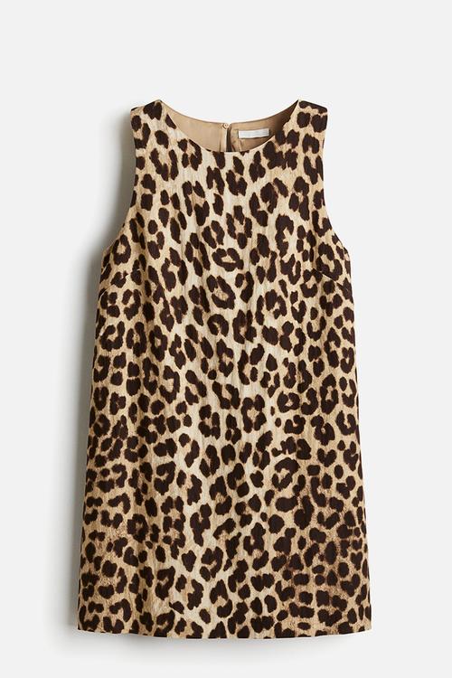 Shift dress - light beige/leopard print