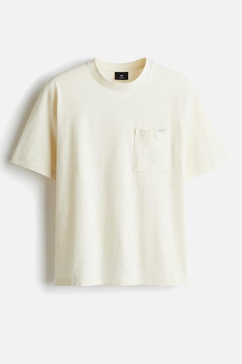 Loose fit washed t-shirt - white