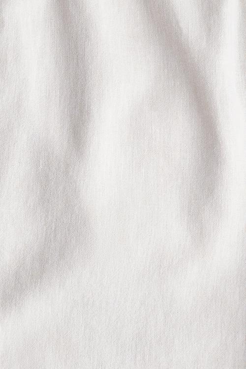 Relaxed fit linen-blend trousers - white