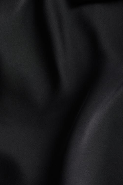 Satin slip skirt - black