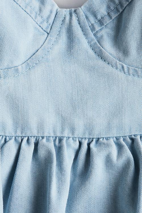 Denim bustier top - blue