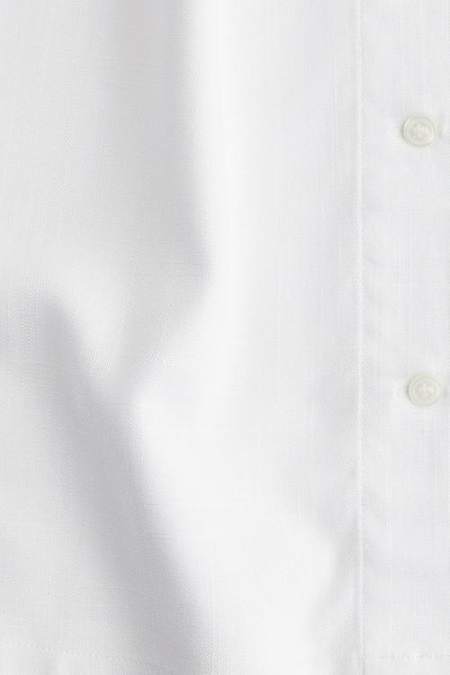 Loose-fit resort shirt - white