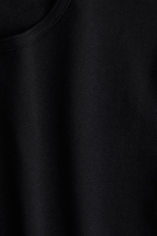 Cotton jersey t-shirt - black