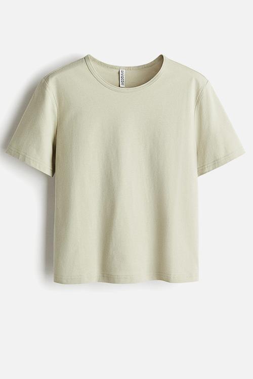 Cotton jersey t-shirt - light green