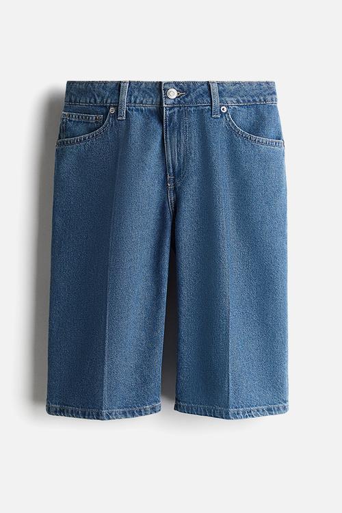Bermuda regular denim shorts - denim blue