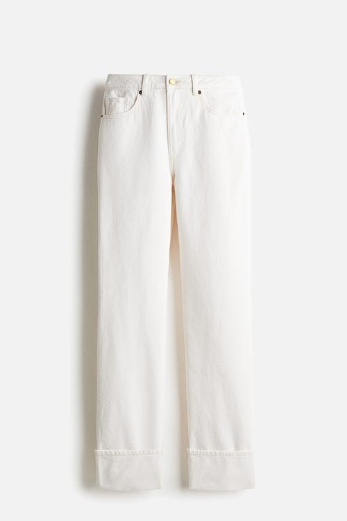 Wide ultra high jeans - white