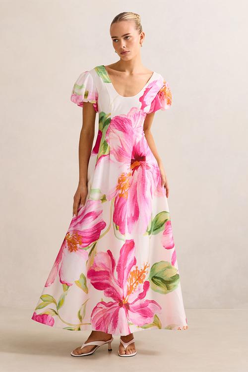 Lily Scoop Neck Midi Dress