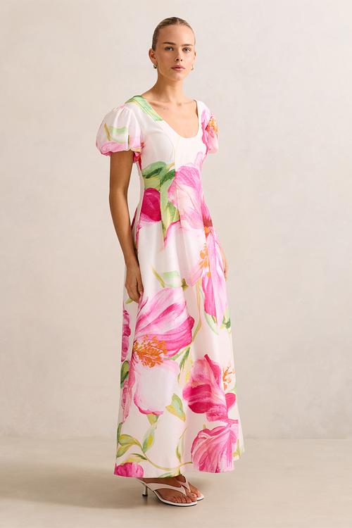 Lily Scoop Neck Midi Dress