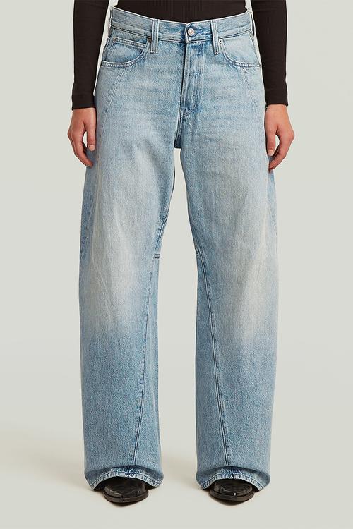 Contor 3D Wide Jeans Wmn - Sun Faded Pacific Blue