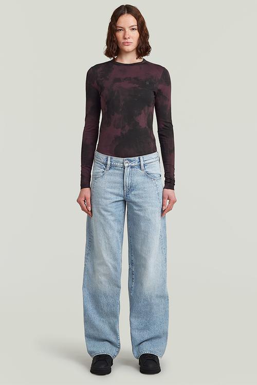 Contor 3D Loose Wmn - Sun Faded Pacific Blue