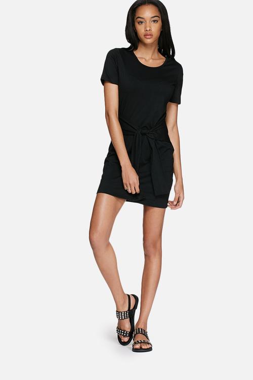 Front tie tee dress