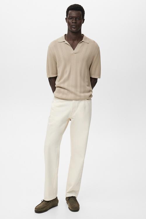 Polo Knitted  Manfio - Grey Stone
