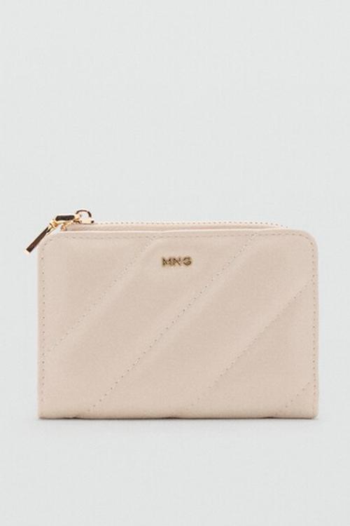 Diagonal wallet-natural
