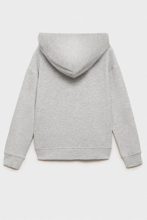 Zipped hoodie - grey