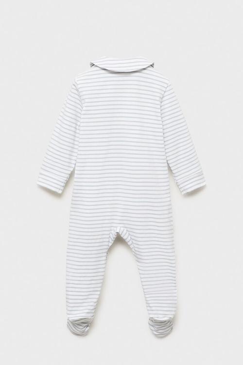 Stripe Bodysuit  - Medium Blue