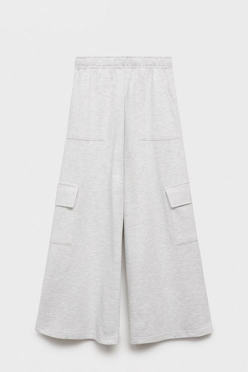 Cargo pants - light grey denim