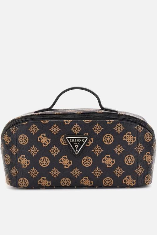 Wilder lrg cosmetic travel bag - brown & black