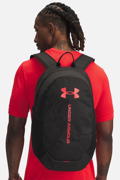 UA Hustle Lite Backpack - Black/Racer Red