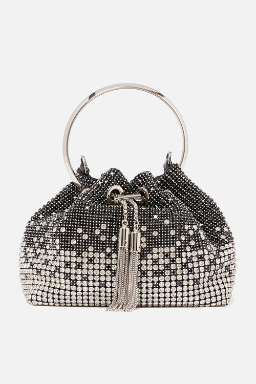 Skylah Sparkle Metal Handle Bag 
