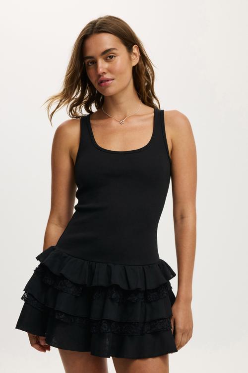 Gia mini dress - black