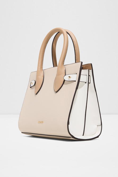 Auralie top handle bag - bone