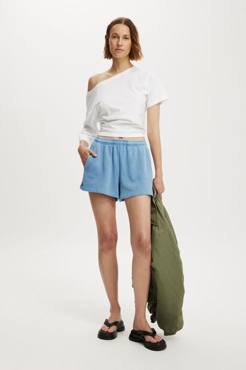 Fleece sweatshort - washed cosmic star