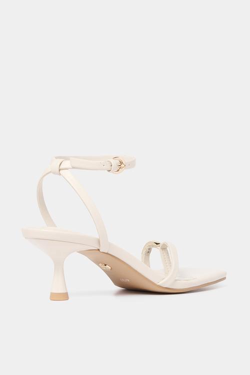 Tatiana Toe Loop Trim Strappy Sandal Heel 