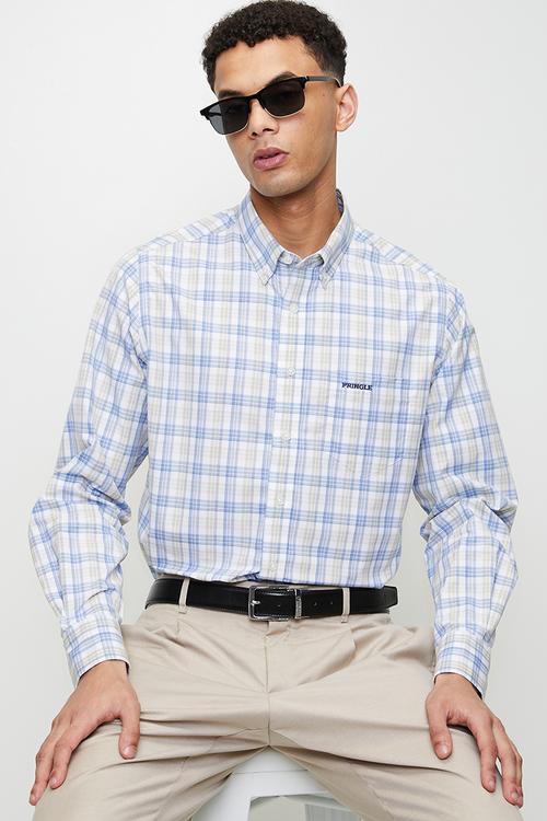 Zola  ls classic shirt - light blue