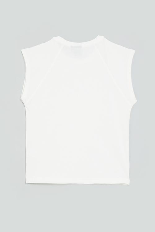 Girls candice short sleeve raglan tee - off white