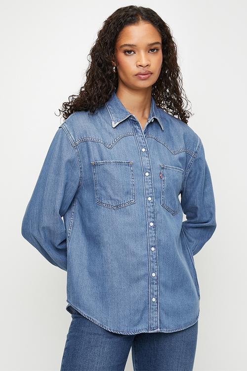 Teodora Western Shirt ZA - Blue