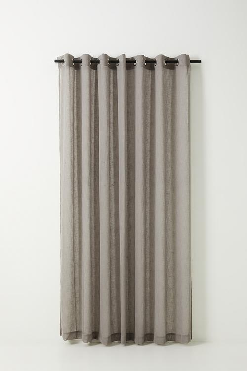 Serene sheer Eyelet Curtain - Taupe