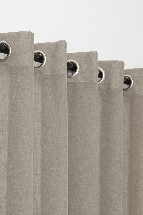 Serene sheer Eyelet Curtain - Taupe