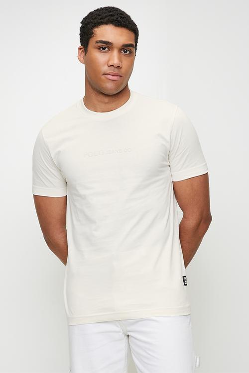NALA  PJC Ss Hd Logo Tee - Off White