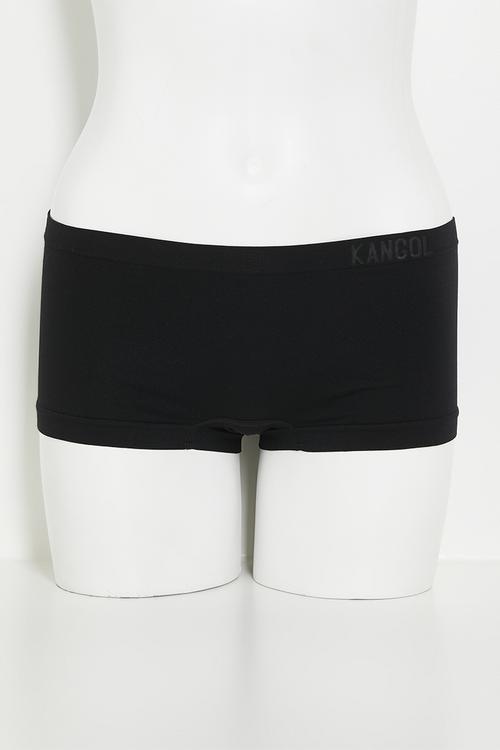 3pk plain seamless boyleg w/b print - black/mocha/white