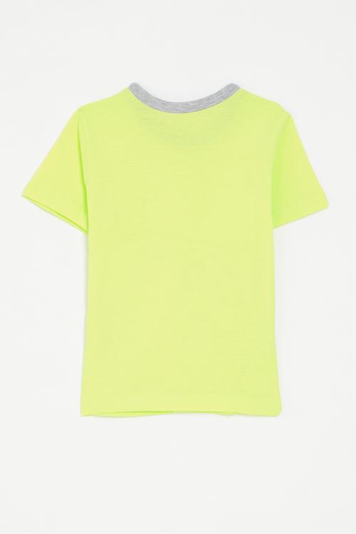The Smurfs manga panel t-shirt - neon green/grey