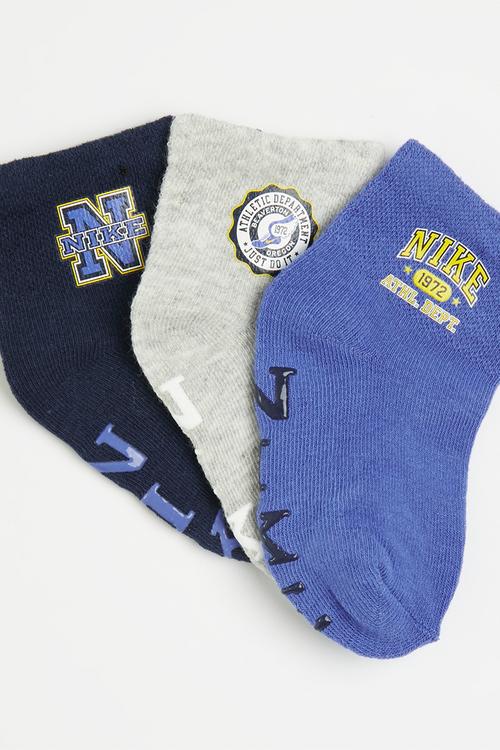 Nike phys ed gripper socks 3-pack - comet blue