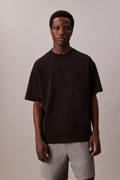 Ss Hero Monologo Emb 16S Crewneck Tee - Black