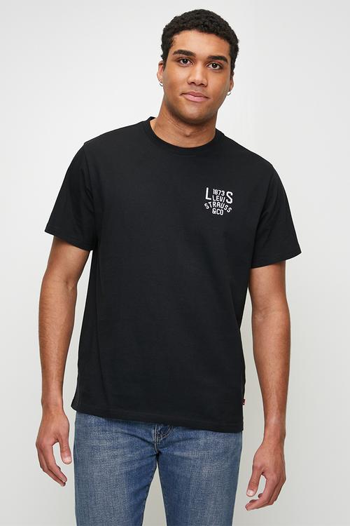 Short Sleeve Relaxed Fit Tee - Ss Relaxed Fit Tee Jet Black Graphic