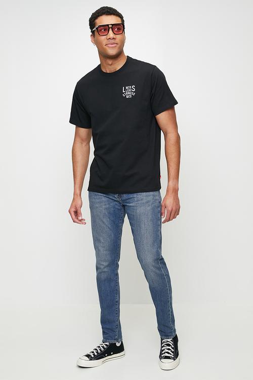 Short Sleeve Relaxed Fit Tee - Ss Relaxed Fit Tee Jet Black Graphic