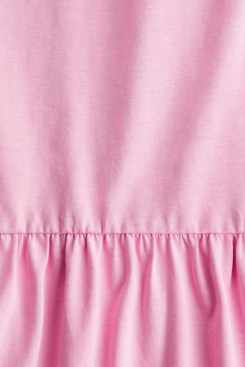 Cotton jersey dress - pink