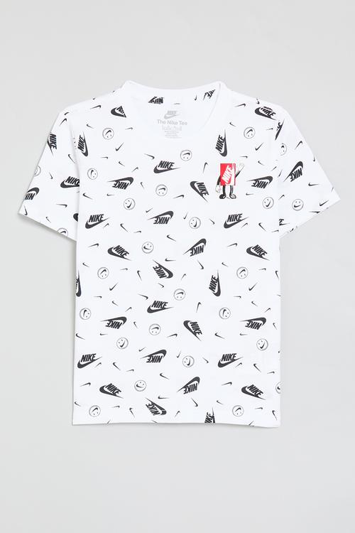 Nike all-over print boxy tee - white