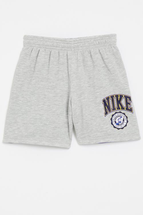 Nike pe french terry reversible shorts - light smoke gray heather