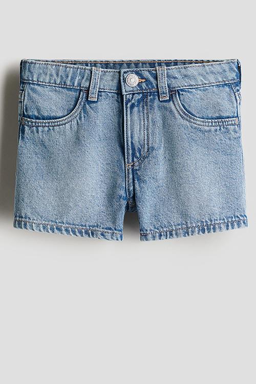 Denim shorts - light denim blue 