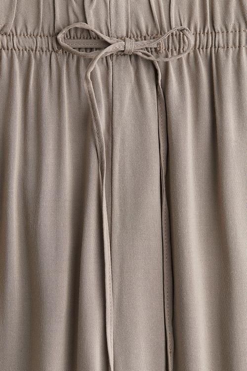 Wide pull-on trousers - greige